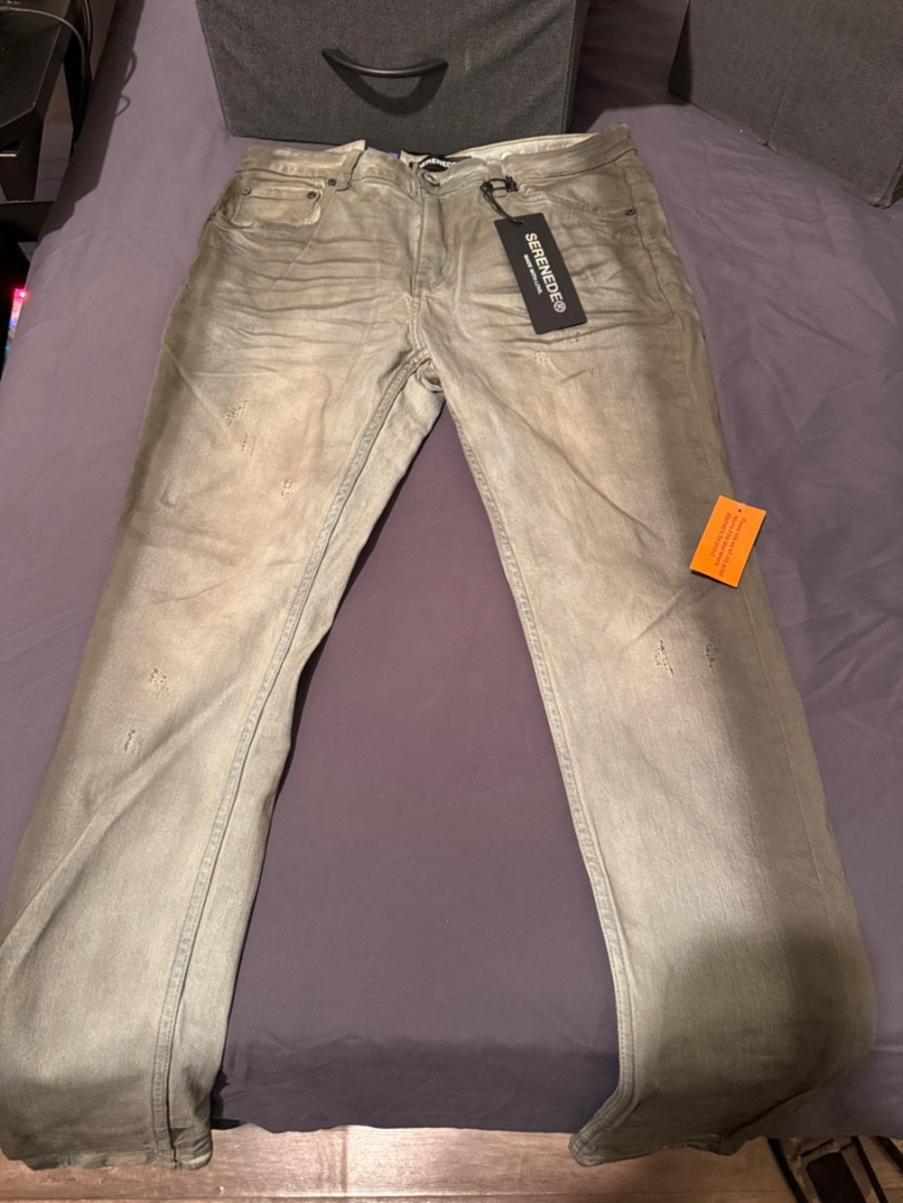 Serpendeo Skinny Men’s Jeans in Washed Gray